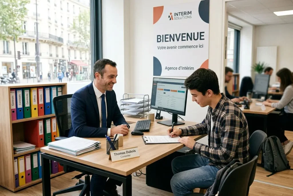 Accueil en agence d'intérim