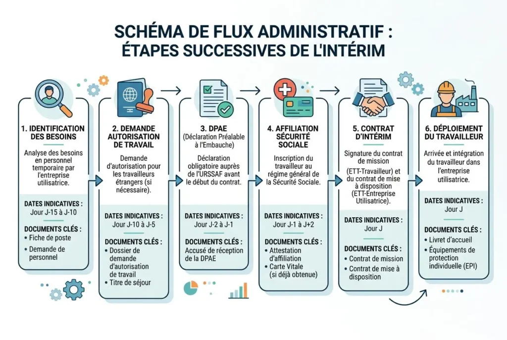 Processus administratif recrutement travailleur étranger