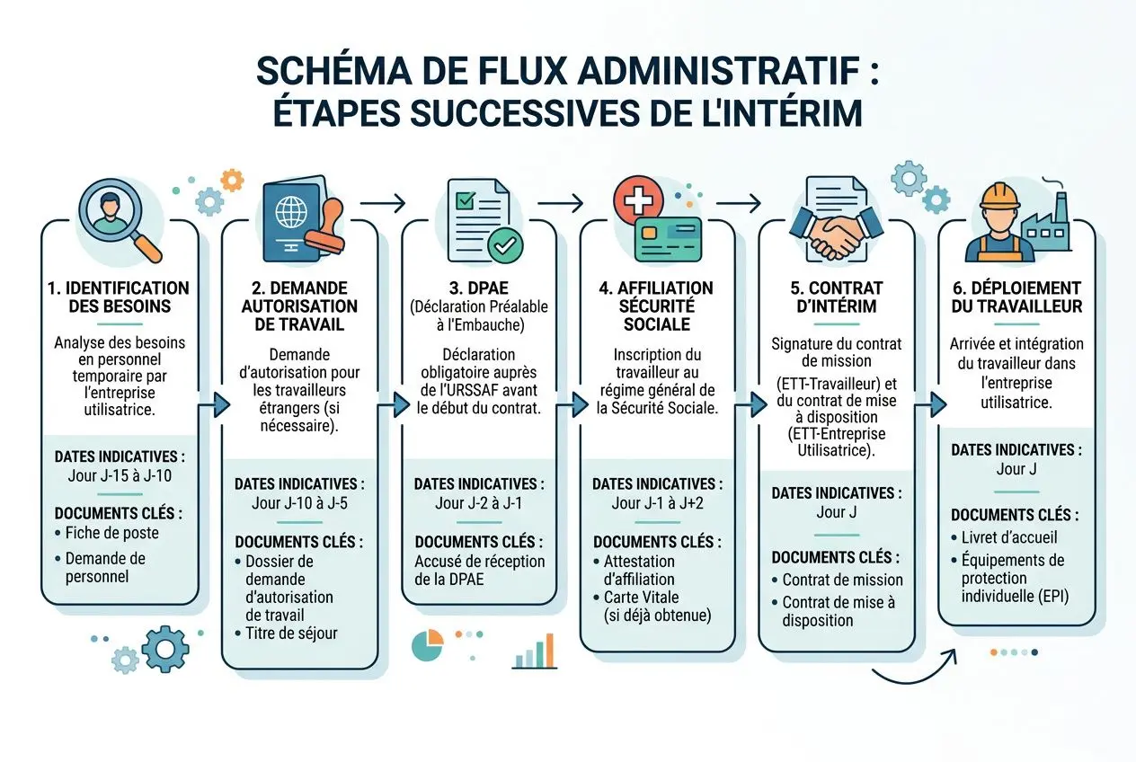 Processus administratif recrutement travailleur étranger