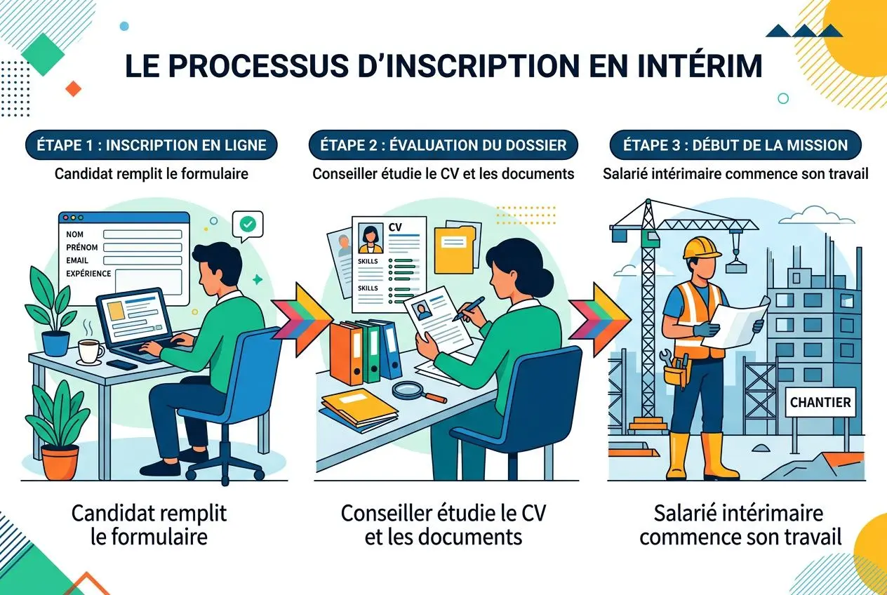 Processus d'inscription en intérim