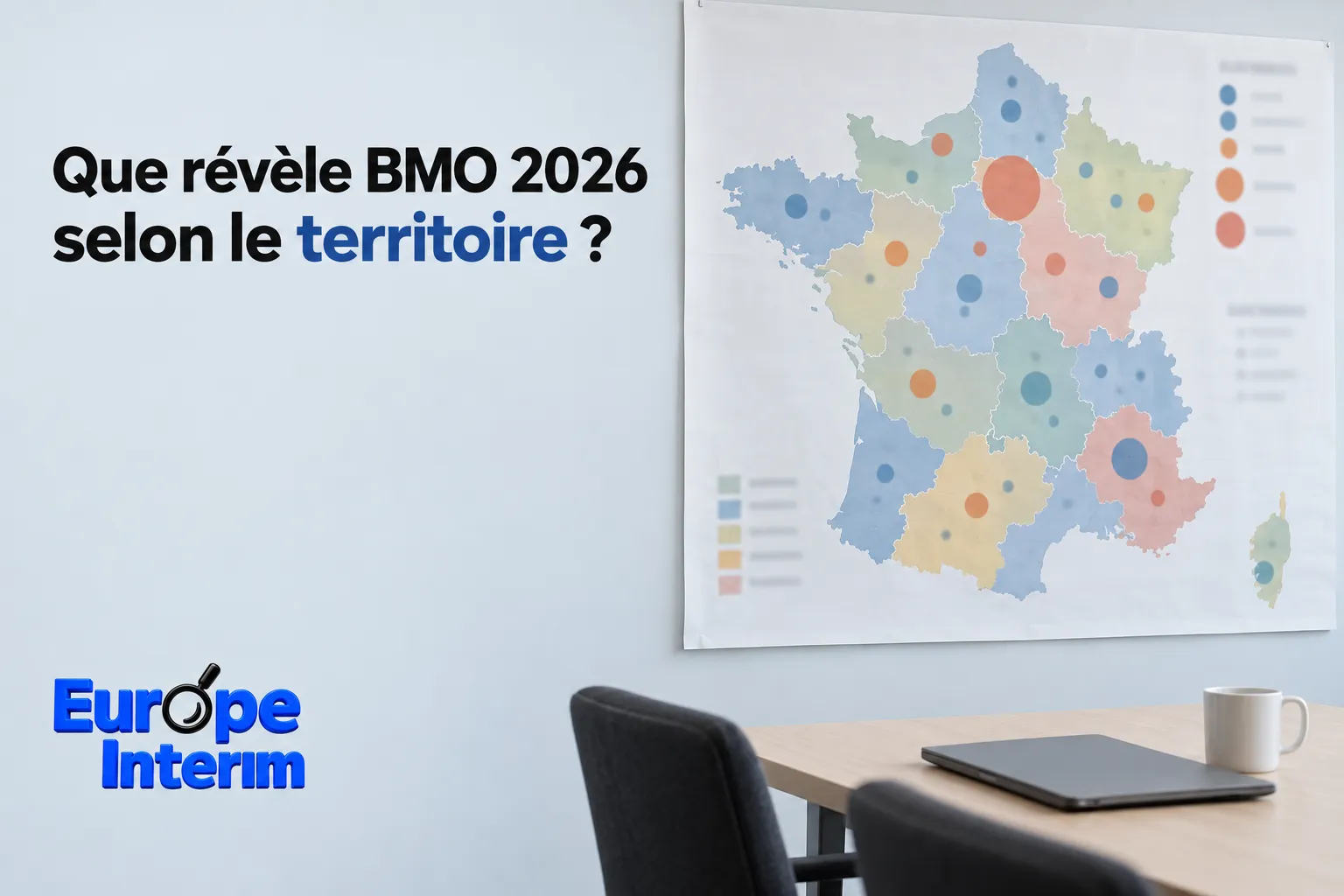 Carte régionale montrant des zones colorées et des cercles de tailles variables sur un plan de la France, affichée sur le