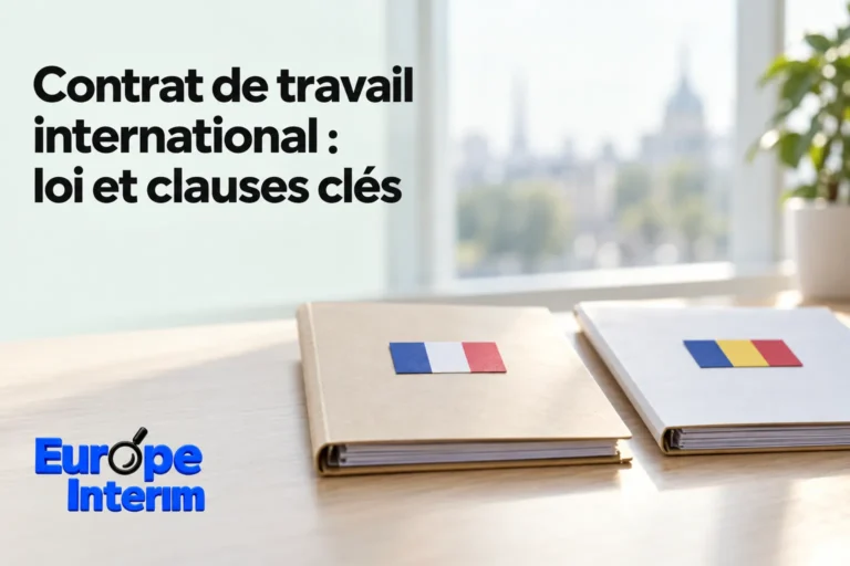 Deux carnets posés sur une table avec les drapeaux français et roumain sur leurs couvertures.